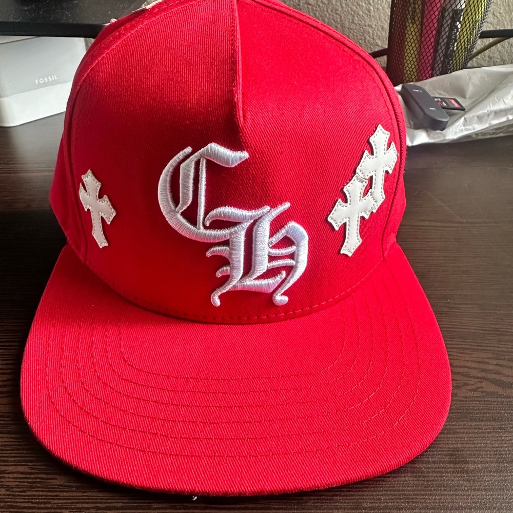 Chrome hearts cross patch baseball hat